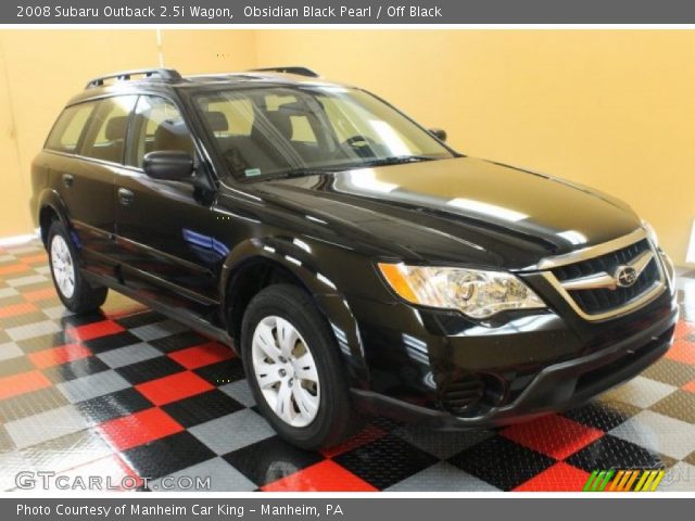 2008 Subaru Outback 2.5i Wagon in Obsidian Black Pearl