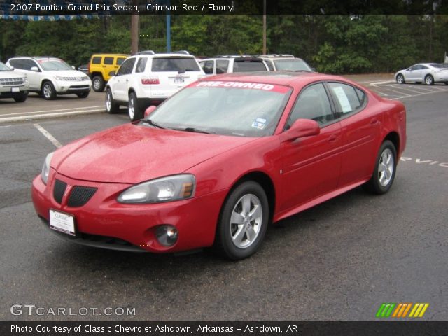 2007 Pontiac Grand Prix Sedan in Crimson Red