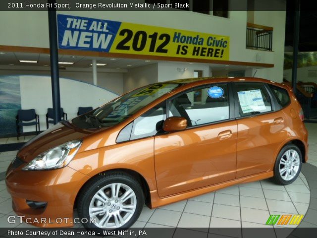 2011 Honda Fit Sport in Orange Revolution Metallic