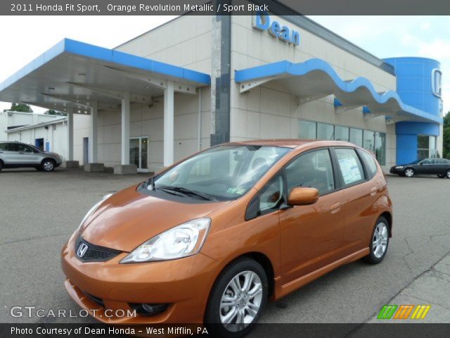 2011 Honda Fit Sport in Orange Revolution Metallic