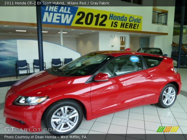 2011 Honda CR-Z EX Sport Hybrid in Milano Red