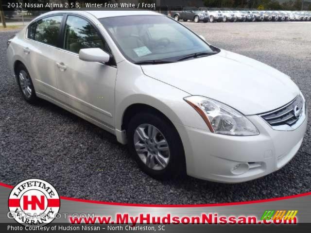 2012 Nissan Altima 2.5 S in Winter Frost White