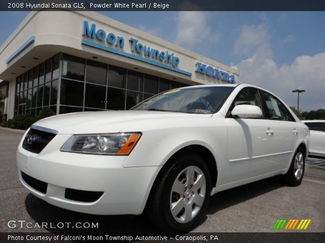 2008 Hyundai Sonata GLS in Powder White Pearl
