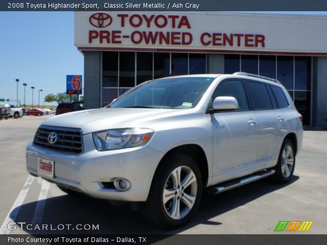 2008 Toyota Highlander Sport in Classic Silver Metallic