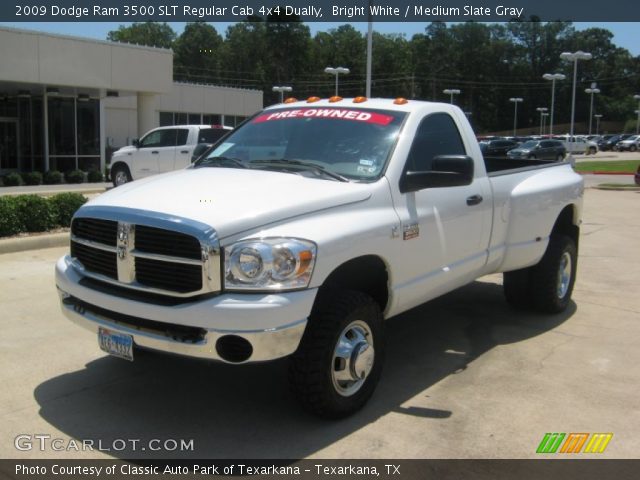 2009 Dodge Ram 3500 SLT Regular Cab 4x4 Dually in Bright White