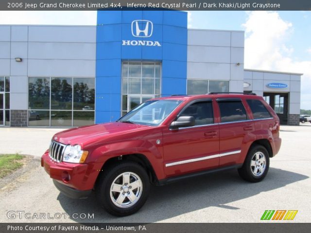 2006 Jeep Grand Cherokee Limited 4x4 in Inferno Red Crystal Pearl