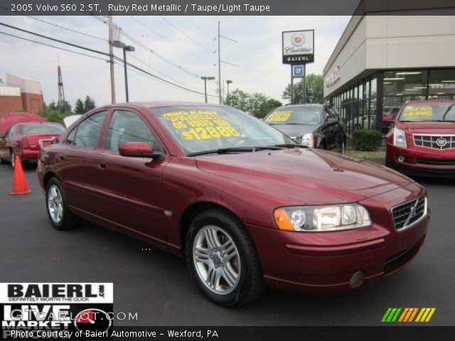 2005 Volvo S60 2.5T in Ruby Red Metallic