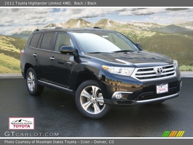2011 Toyota Highlander Limited 4WD in Black