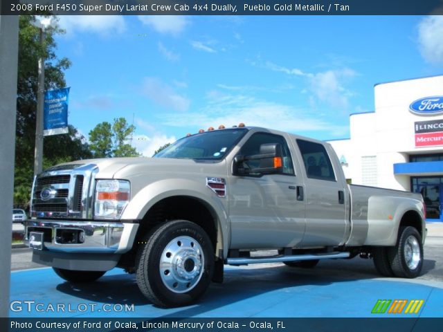 2008 Ford F450 Super Duty Lariat Crew Cab 4x4 Dually in Pueblo Gold Metallic