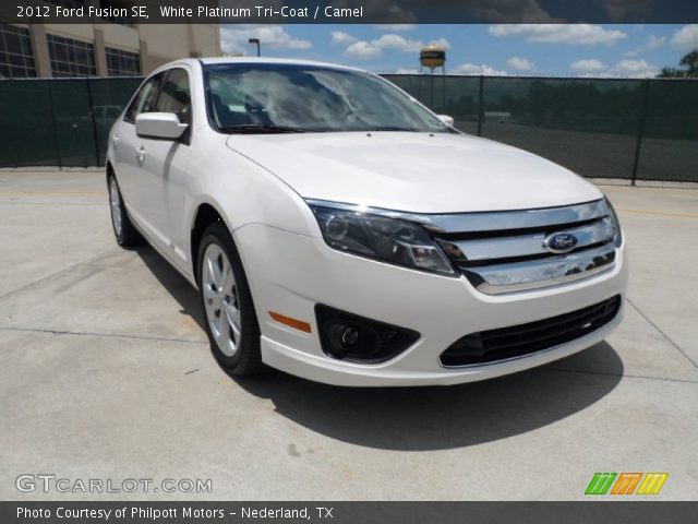 2012 Ford Fusion SE in White Platinum Tri-Coat