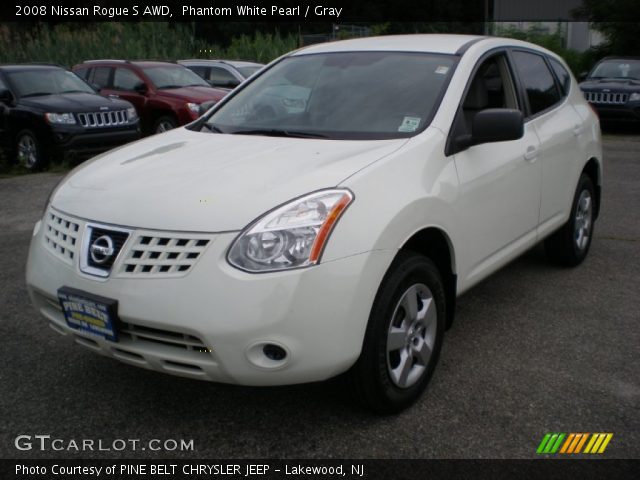 2008 Nissan Rogue S AWD in Phantom White Pearl