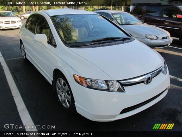 2008 Honda Civic LX Sedan in Taffeta White