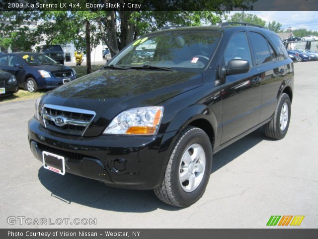 2009 Kia Sorento LX 4x4 in Ebony Black