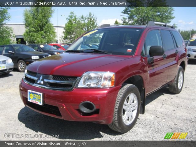 2007 Mitsubishi Endeavor LS AWD in Ultra Red Pearl