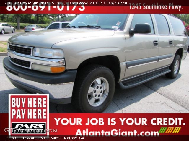 2003 Chevrolet Suburban 1500 LT in Sandalwood Metallic