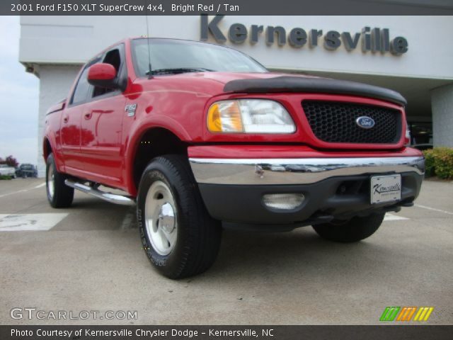 2001 Ford F150 XLT SuperCrew 4x4 in Bright Red