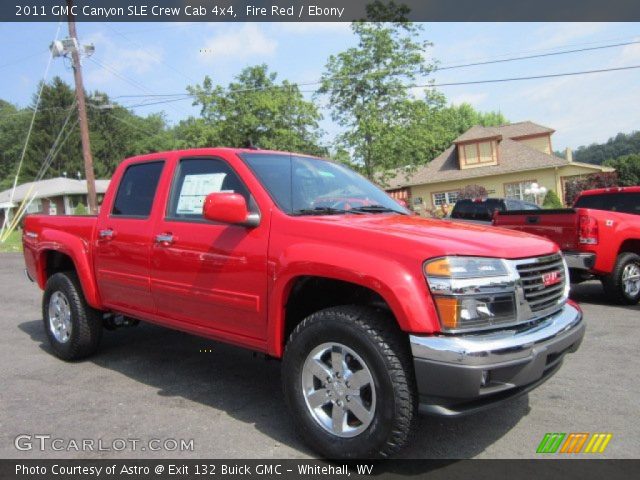 2011 GMC Canyon SLE Crew Cab 4x4 in Fire Red