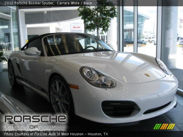 2012 Porsche Boxster Spyder in Carrara White