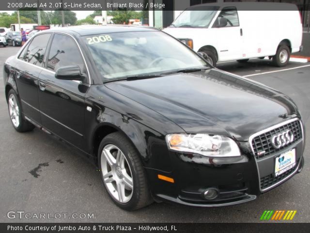 2008 Audi A4 2.0T S-Line Sedan in Brilliant Black