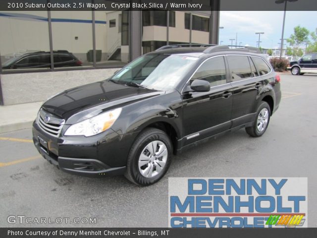 2010 Subaru Outback 2.5i Wagon in Crystal Black Silica