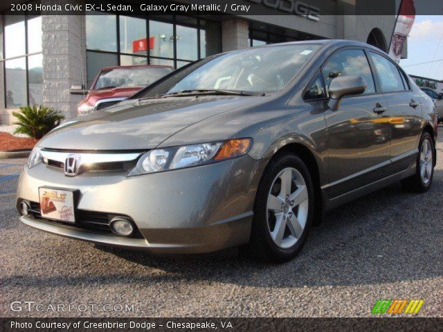 2008 Honda Civic EX-L Sedan in Galaxy Gray Metallic