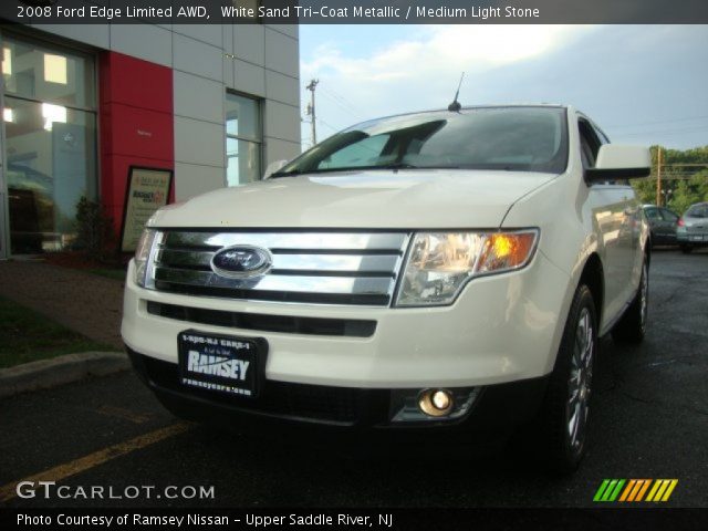 2008 Ford Edge Limited AWD in White Sand Tri-Coat Metallic