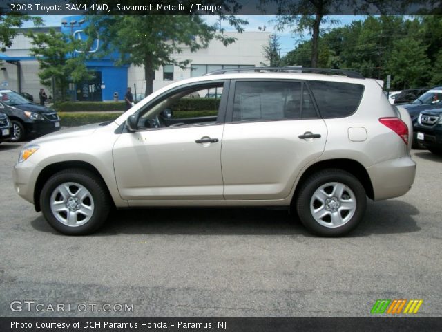 2008 Toyota RAV4 4WD in Savannah Metallic