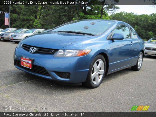 2008 Honda Civic EX-L Coupe in Atomic Blue Metallic