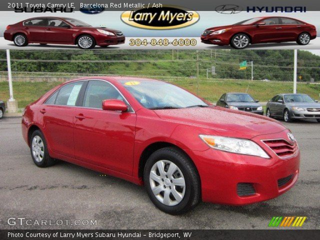 2011 Toyota Camry LE in Barcelona Red Metallic