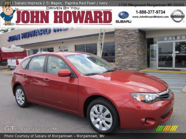2011 Subaru Impreza 2.5i Wagon in Paprika Red Pearl