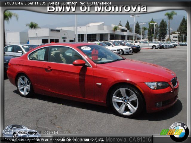 2008 BMW 3 Series 335i Coupe in Crimson Red
