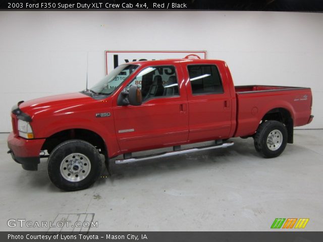 2003 Ford F350 Super Duty XLT Crew Cab 4x4 in Red