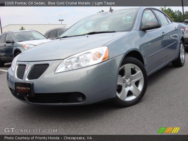 2008 Pontiac G6 Sedan in Blue Gold Crystal Metallic
