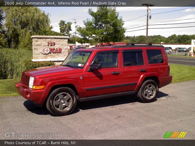 2006 Jeep Commander 4x4 in Inferno Red Pearl