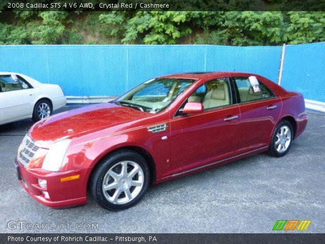 2008 Cadillac STS 4 V6 AWD in Crystal Red