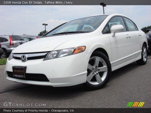 2008 Honda Civic EX Sedan in Taffeta White