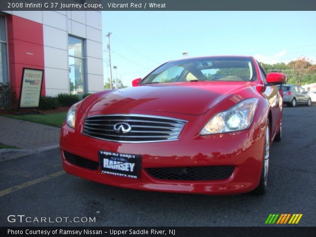 2008 Infiniti G 37 Journey Coupe in Vibrant Red