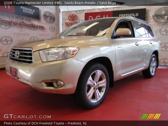 2008 Toyota Highlander Limited 4WD in Sandy Beach Metallic
