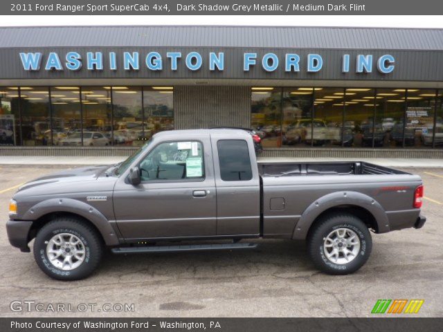 2011 Ford Ranger Sport SuperCab 4x4 in Dark Shadow Grey Metallic