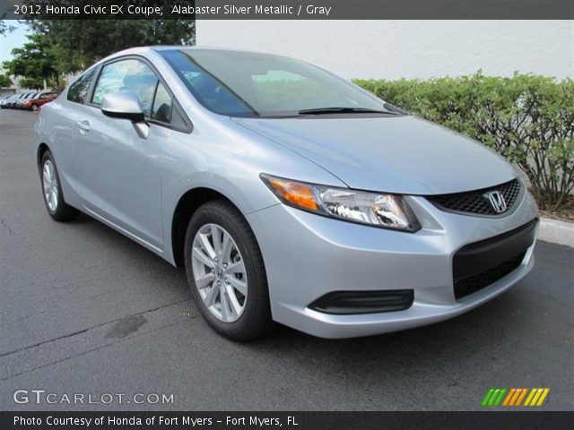 2012 Honda Civic EX Coupe in Alabaster Silver Metallic