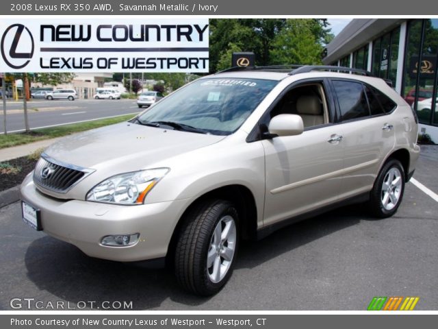 2008 Lexus RX 350 AWD in Savannah Metallic