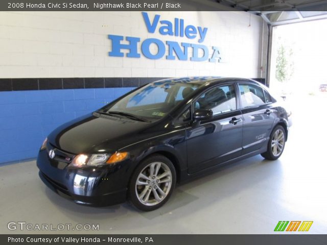2008 Honda Civic Si Sedan in Nighthawk Black Pearl