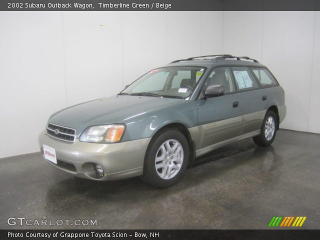 2002 Subaru Outback Wagon in Timberline Green