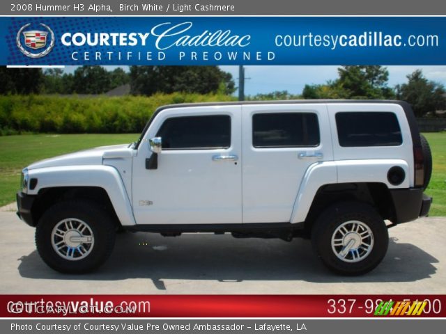 2008 Hummer H3 Alpha in Birch White