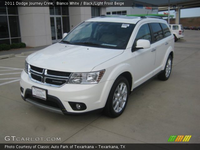 Bianco White 2011 Dodge Journey Crew Black Light Frost