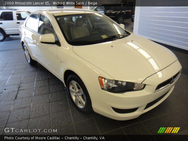 2009 Mitsubishi Lancer ES in Wicked White Satin