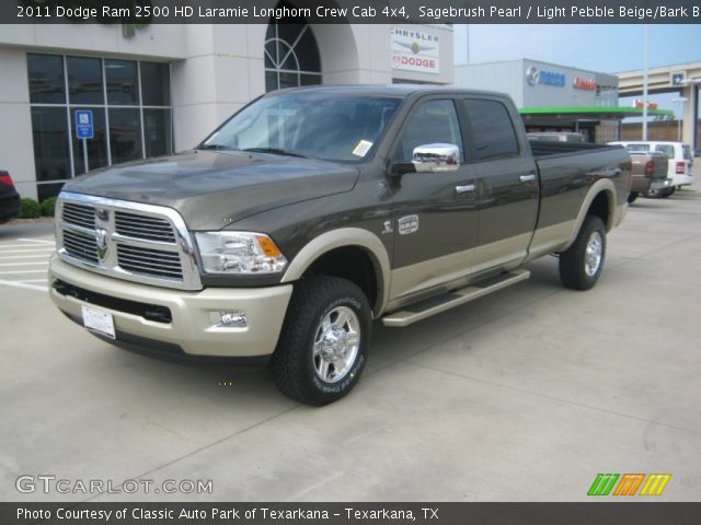 2011 Dodge Ram 2500 HD Laramie Longhorn Crew Cab 4x4 in Sagebrush Pearl