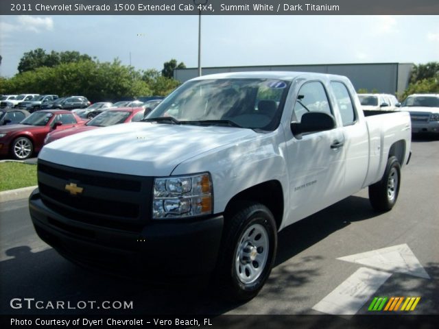 2011 Chevrolet Silverado 1500 Extended Cab 4x4 in Summit White