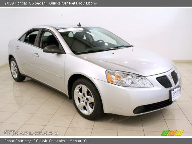 2009 Pontiac G6 Sedan in Quicksilver Metallic