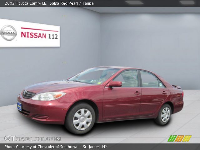 2003 Toyota Camry LE in Salsa Red Pearl